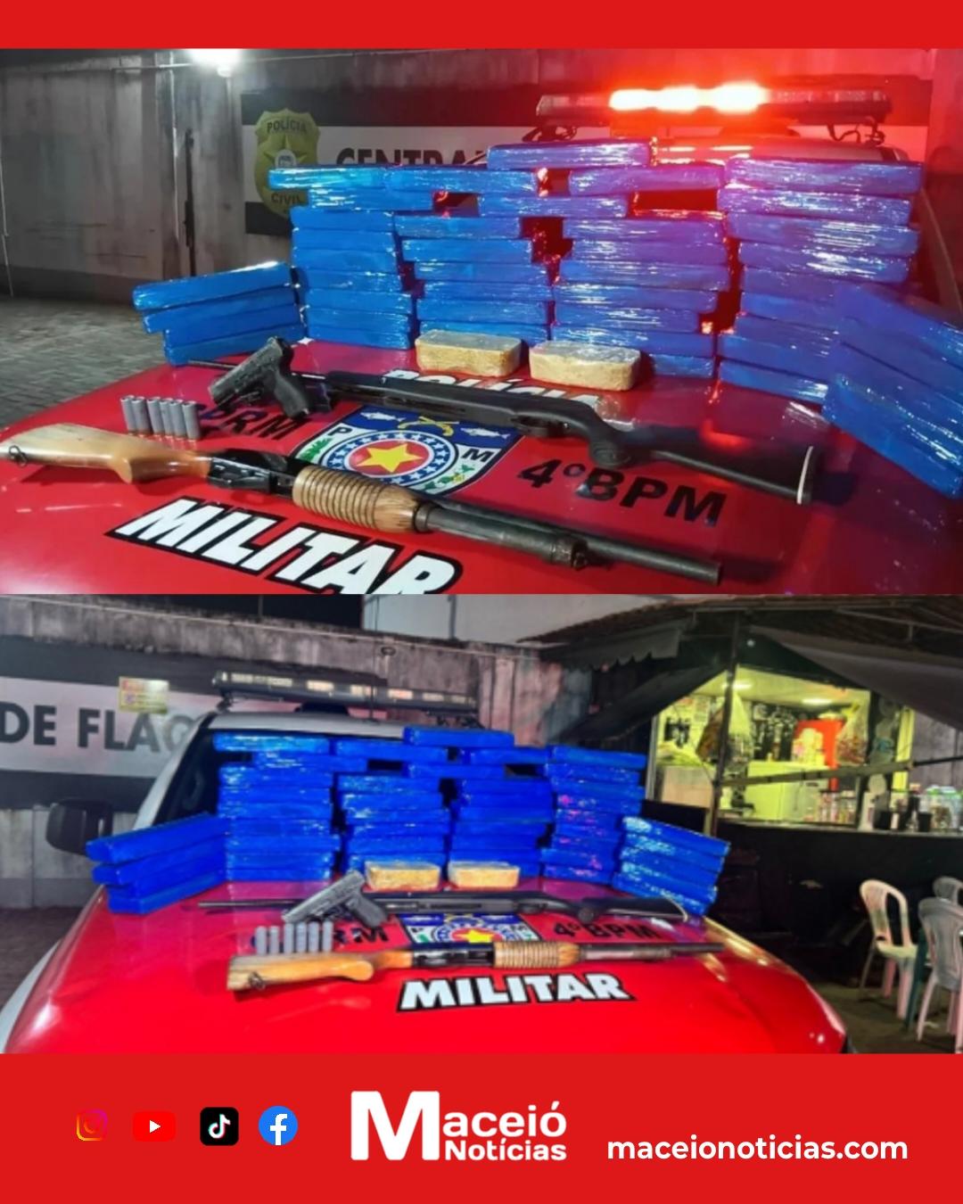 Servidor do Ronda no Bairro perde cargo após ser preso com arsenal e 36 kg de drogas