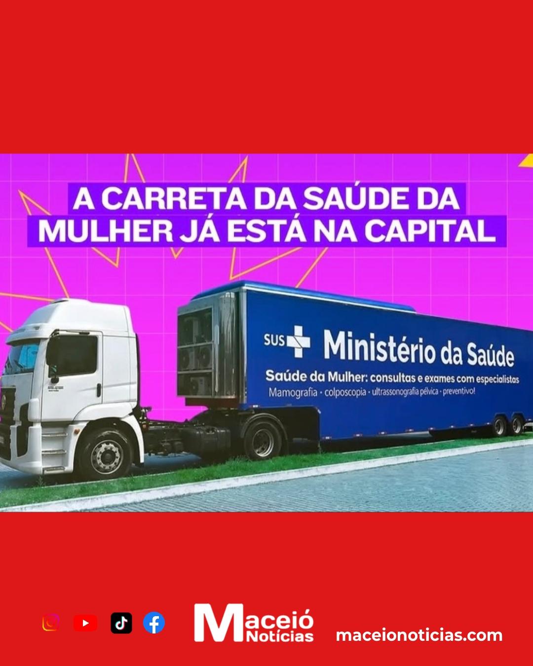 Unidade móvel do SUS realiza mamografias gratuitas em Maceió até 6 de novembro