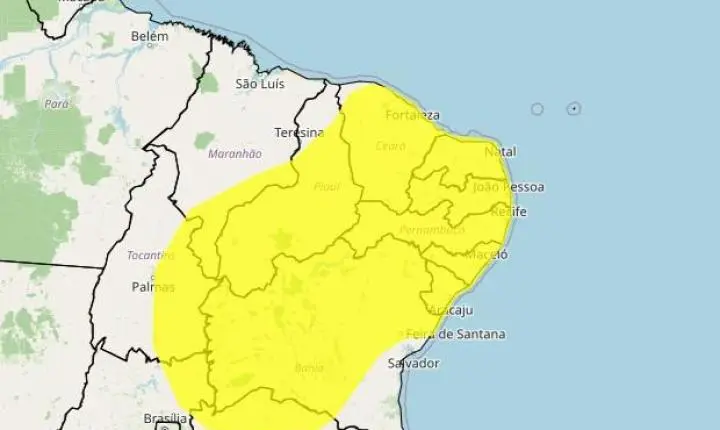 Alagoas entra em alerta para ventos fortes e baixa umidade neste fim de semana