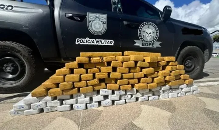 Bope frustra esquema de tráfico e apreende quase 100 kg de maconha na divisa de Alagoas com Sergipe