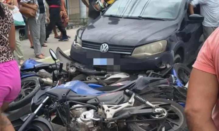 Engavetamento na parte alta de Maceió assusta motoristas, deixa ferida e trava o trânsito