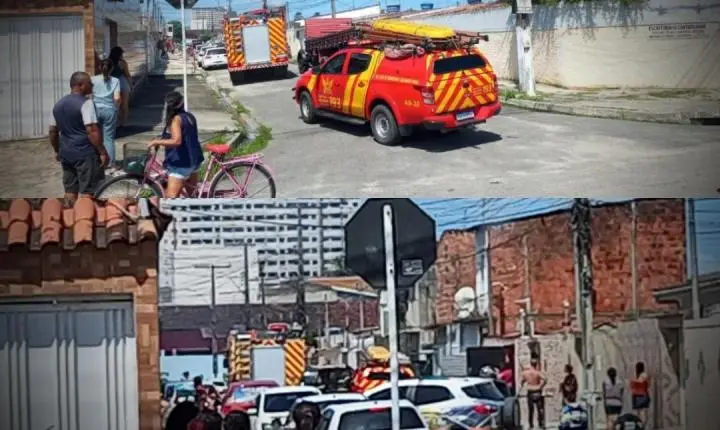 Fogo mobiliza Bombeiros após atingir residência de dois andares no Graciliano Ramos