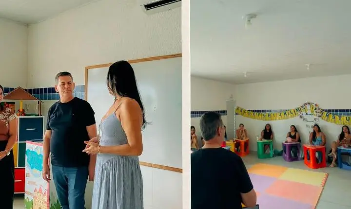 Geo Cruz participa de encontro pedagógico e reforça compromisso com a educação infantil em Ibateguara