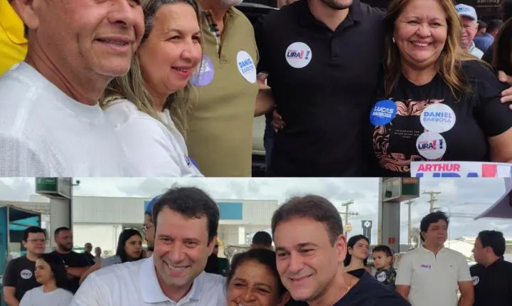 Grande adesivaço em Arapiraca reúne Arthur Lira, Daniel Barbosa, Lucas Barbosa e lideranças do Agreste