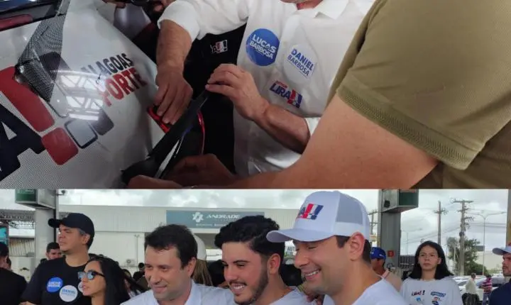 Grande adesivaço em Arapiraca reúne Arthur Lira, Daniel Barbosa, Lucas Barbosa e lideranças do Agreste