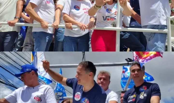Grande carreata de Renan Filho movimenta Cidade Universitária e provoca congestionamentos