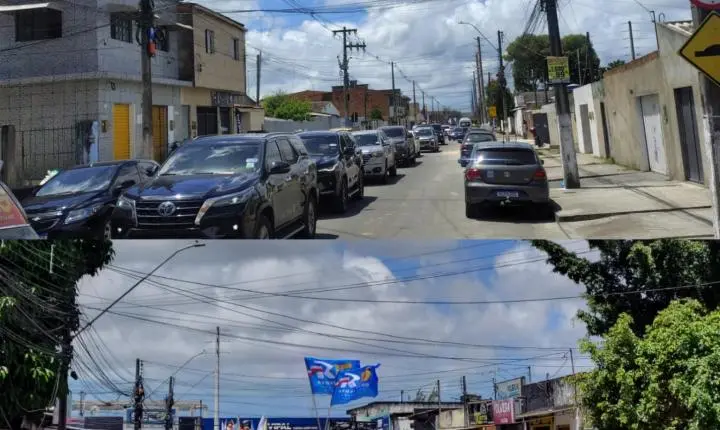 Grande carreata de Renan Filho movimenta Cidade Universitária e provoca congestionamentos