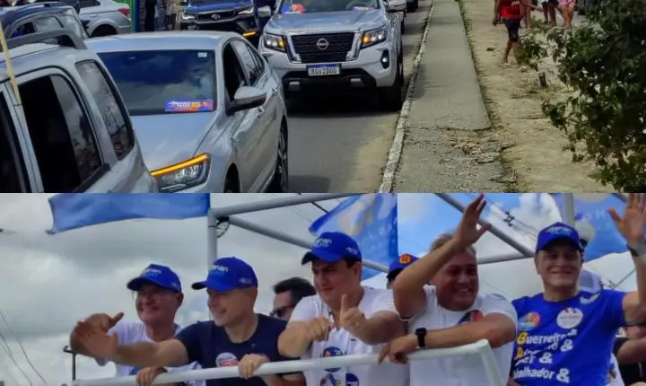 Grande carreata de Renan Filho movimenta Cidade Universitária e provoca congestionamentos