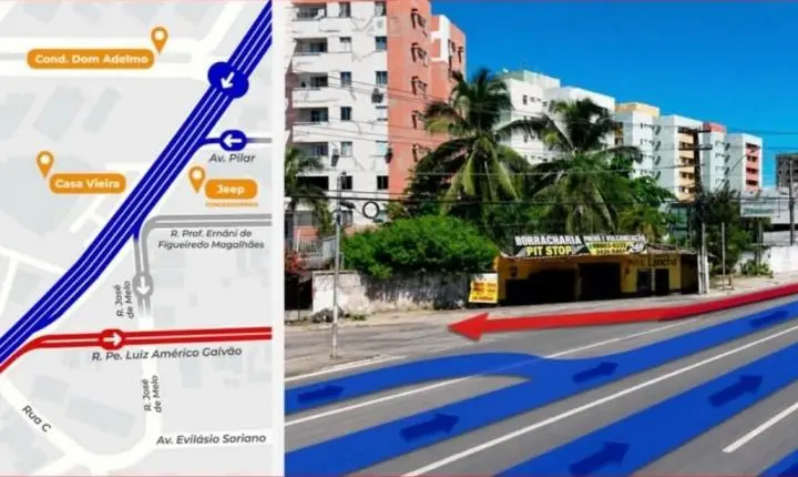 Gustavo Paiva terá mão única e muda rota de quem segue para o Litoral Norte