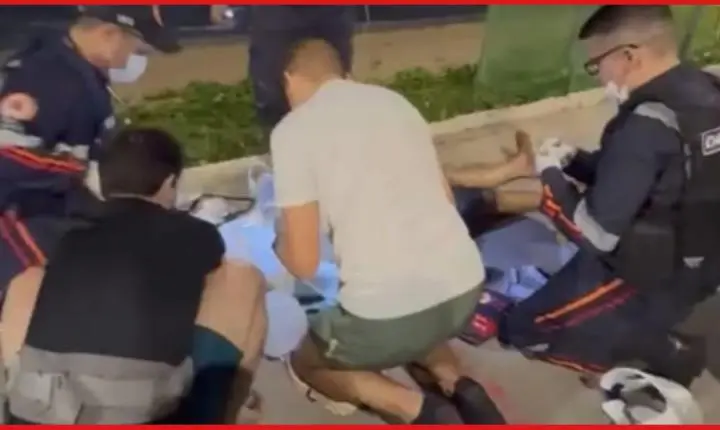 Idoso sofre traumatismo craniano após colisão envolvendo patinetes elétricos na orla de Maceió