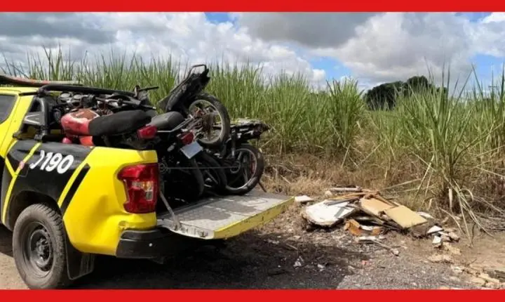 Motos roubadas são encontradas pela PM; veículo com motor adulterado também é apreendido na capital