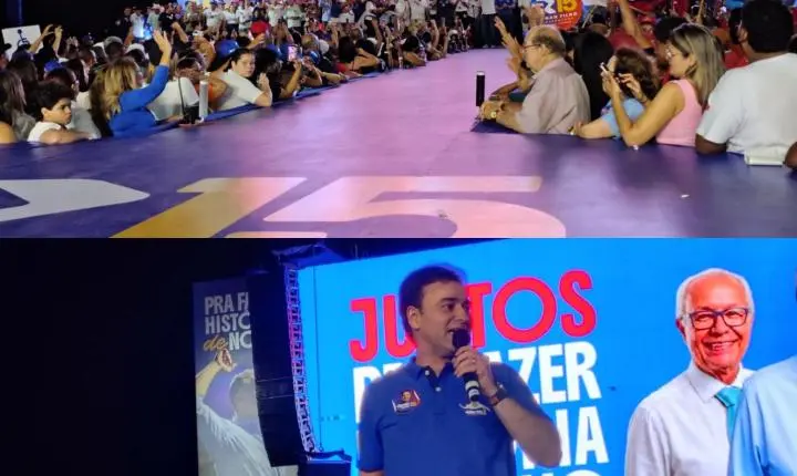 Renan Filho e Yale Fernandes lançam candidaturas ao Governo de Alagoas e reúnem multidão em Arapiraca