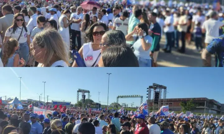 Renan Filho e Yale Fernandes lançam candidaturas ao Governo de Alagoas e reúnem multidão em Arapiraca