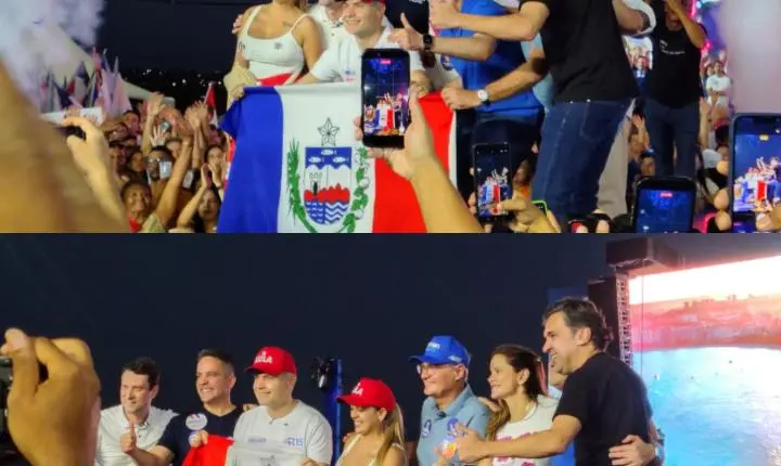 Renan Filho e Yale Fernandes lançam candidaturas ao Governo de Alagoas e reúnem multidão em Arapiraca