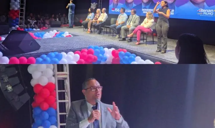 Renan Filho reúne lideranças políticas e evangélicas em evento lotado no Jaraguá, em Maceió