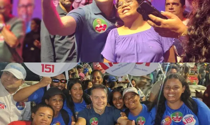 Renan Filho reúne lideranças políticas e evangélicas em evento lotado no Jaraguá, em Maceió