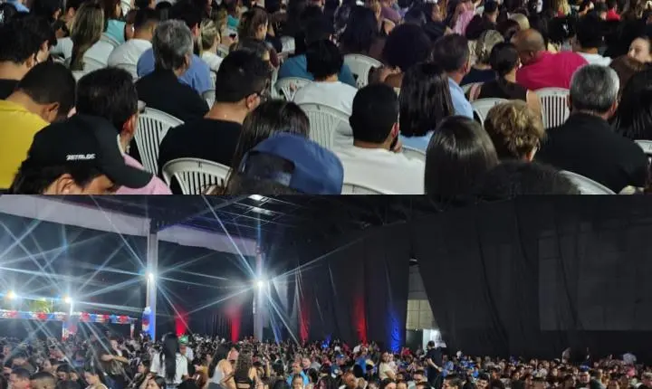 Renan Filho reúne lideranças políticas e evangélicas em evento lotado no Jaraguá, em Maceió