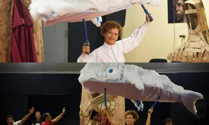 Viajando pela poesia e imaginação, Cia La Casa apresenta o espetáculo infantil “Rafael e a Baleia”